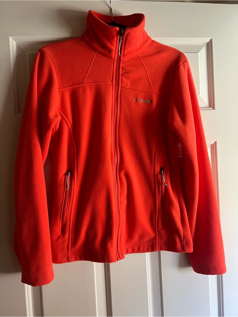 Columbia Women’s Bright Orange Full-Zip Fleece Utility Jacket